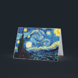 Van Gogh - Starry Night Thank You Card<br><div class="desc">Starry Night,  Vincent van Gogh's famous painting.</div>