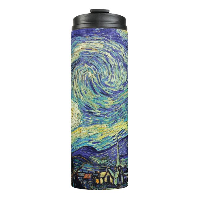 Van Gogh Starry Night Thermo Bottle (Front)