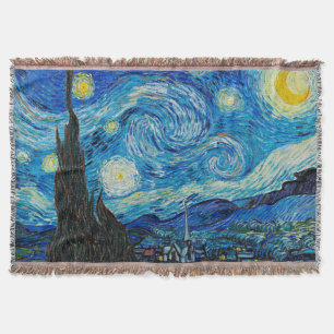 Van Gogh - Starry Night Throw Blanket