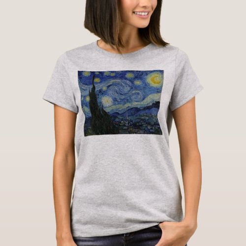 Van Gogh Starry Night Tie_Dye T_Shirt