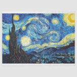 Van Gogh - Starry Night Tissue Paper<br><div class="desc">Starry Night,  Vincent van Gogh's famous painting.</div>