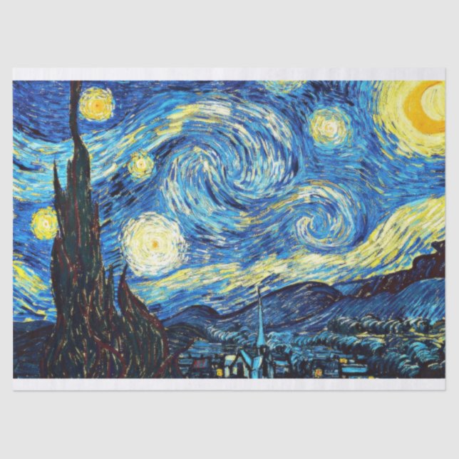 Van Gogh - Starry Night Tissue Paper (Front)