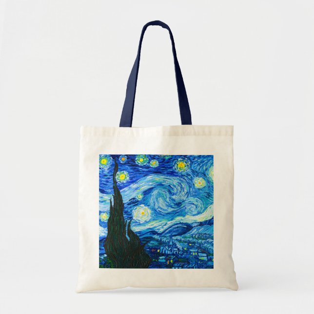 Van Gogh Starry Night Tote Bag (Front)