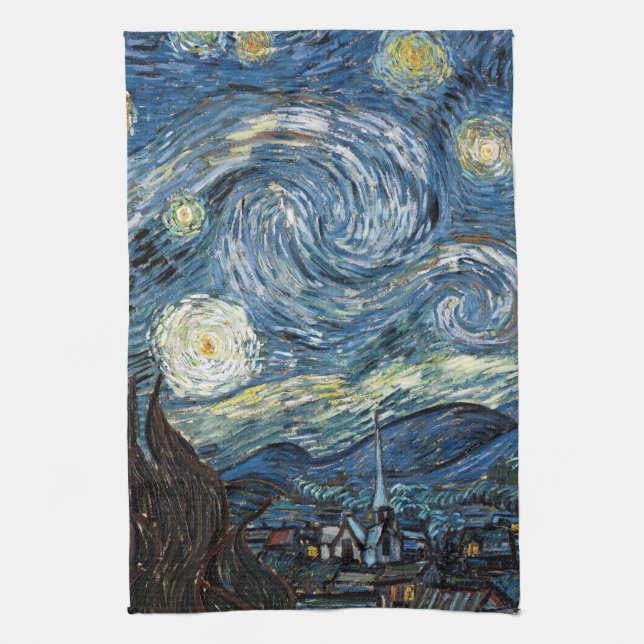 Van Gogh Starry Night Towel (Vertical)