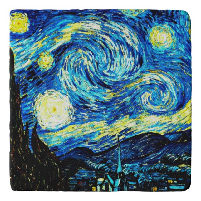 Van Gogh - Starry Night  Trivet (Front)
