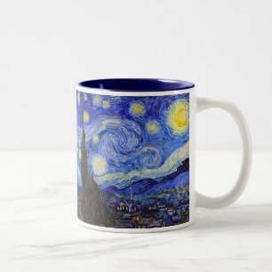 Van Gogh , "Starry Night" Two-Tone Coffee Mug
