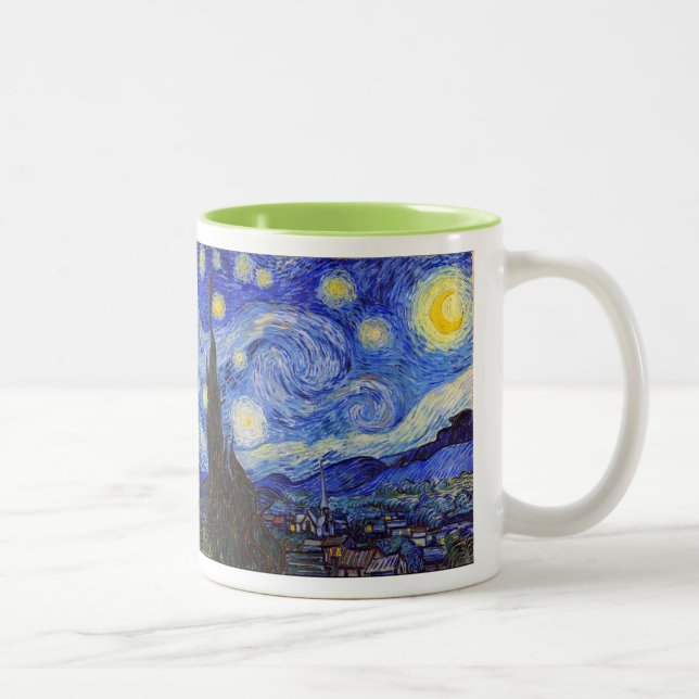 Van Gogh , "Starry Night" Two-Tone Coffee Mug (Right)