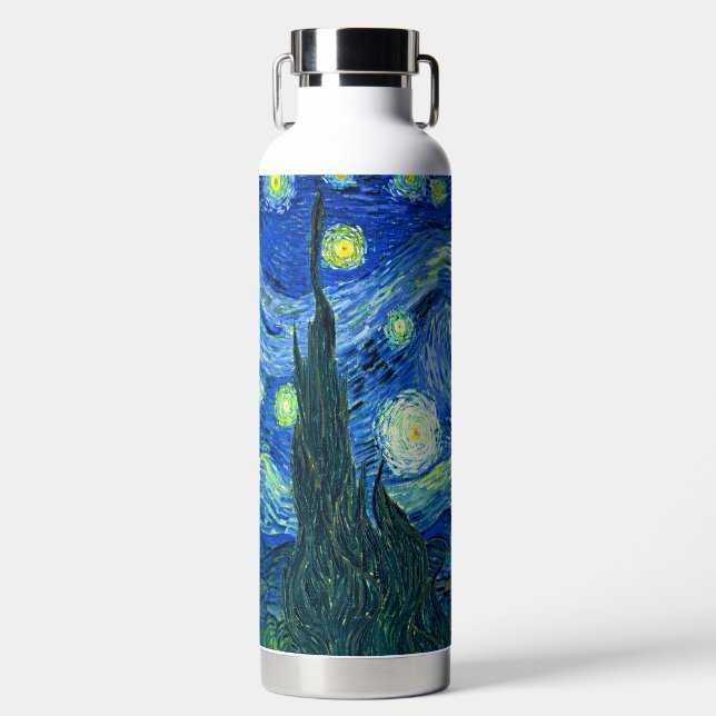 Van Gogh Starry Night Water Bottle (Front)