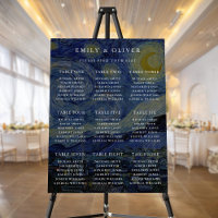 Van Gogh Starry Night Wedding Seating Chart