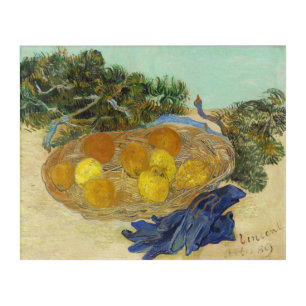 Van Gogh Still Life of Oranges Lemons Blue Gloves Acrylic Print