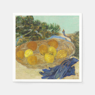 Van Gogh Still Life of Oranges Lemons Blue Gloves Napkins