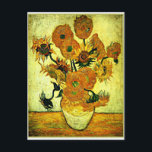 Van Gogh - Still Life Vase with 14 Sunflowers Post Postcard<br><div class="desc">Van Gogh - Still Life Vase with 14 Sunflowers,  famous painting by Vincent Van Gogh,  1889.</div>