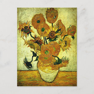 Van Gogh - Still Life Vase with 14 Sunflowers Postcard