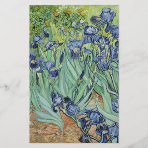 Van Gogh Still Life: Vase with Irises Stationery