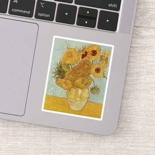 van Gogh Still Life Vase with Twelve Sunflowers Sticker