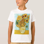 van Gogh Still Life Vase with Twelve Sunflowers T-Shirt<br><div class="desc">Twelve sunflowers in a vase as painted by Vincent van Gogh.</div>