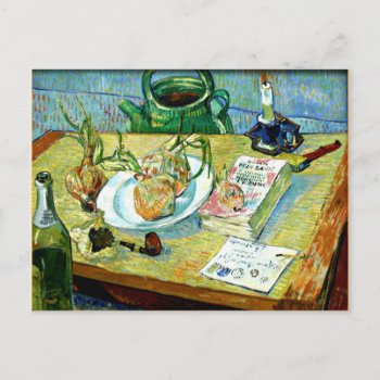 Van Gogh - Still Life With A Plate Of Onions Postcard by Virginia5050 at Zazzle