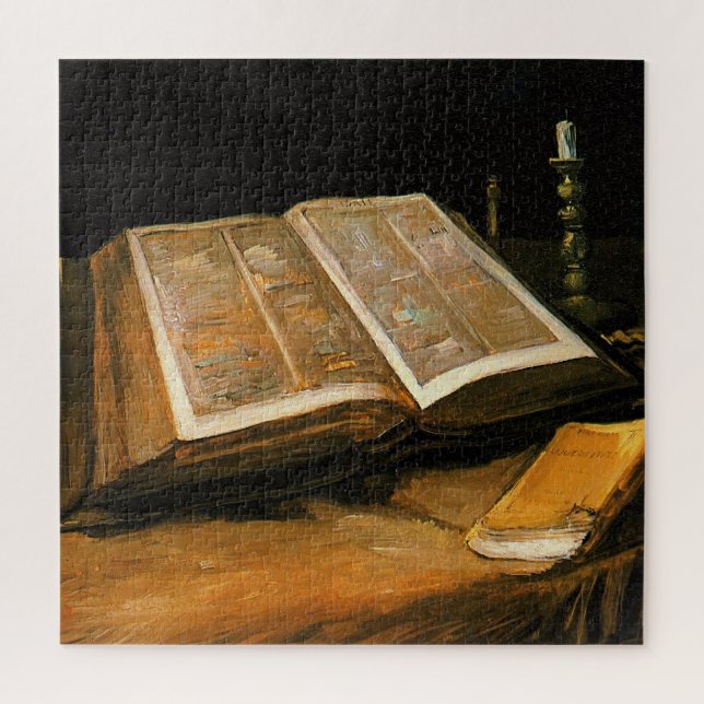Van Gogh - Still Life with Bible Jigsaw Puzzle (Vertical)