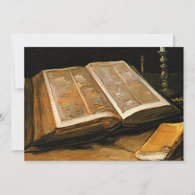 Van Gogh - Still Life with Bible Note Card (Front)