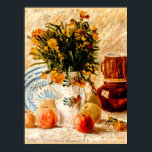 Van Gogh - Still Life with Coffee Pot and Flowers Poster<br><div class="desc">Still Life with Coffee Pot and Flowers,  fine art painting by Vincent van Gogh,  1887</div>