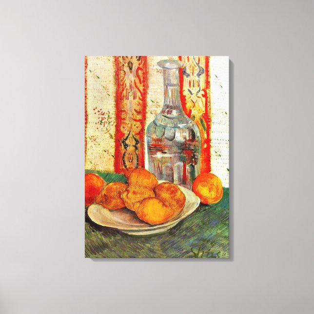 Van Gogh - Still Life with Decanter & Citrus Fruit Canvas Print (Front)