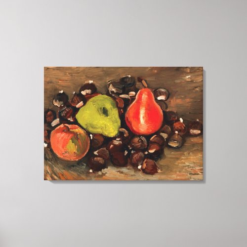 Van Gogh _ Still Life with Fruit and Chestnuts Canvas Print