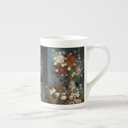 Van Gogh Still Life with Meadow Flowers and Roses Bone China Mug