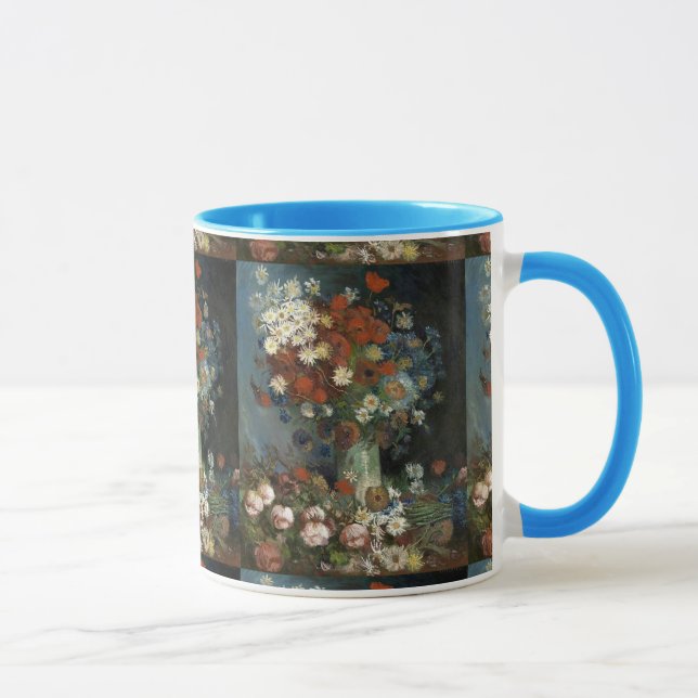 Van Gogh Still Life with Meadow Flowers and Roses Mug (Right)