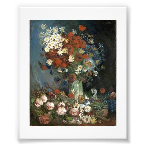 Van Gogh Still Life with Meadow Flowers and Roses Photo Print