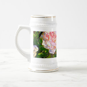 Van Gogh Still Life with Pink Roses Beer Stein