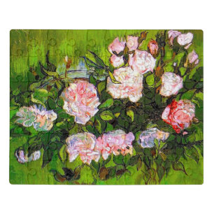Van Gogh Still Life with Pink Roses Jigsaw Puzzle
