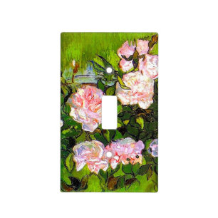 Van Gogh Still Life with Pink Roses Light Switch Cover
