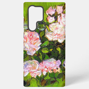 Van Gogh Still Life with Pink Roses Samsung Galaxy S22 Ultra Case