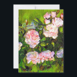 Van Gogh Still Life with Pink Roses Save The Date<br><div class="desc">Card featuring Vincent van Gogh’s oil painting Still Life with Pink Roses (1890). Gorgeous pink roses sit in a vase. A good gift for lovers of Post-Impressionism and Dutch art collectors!</div>