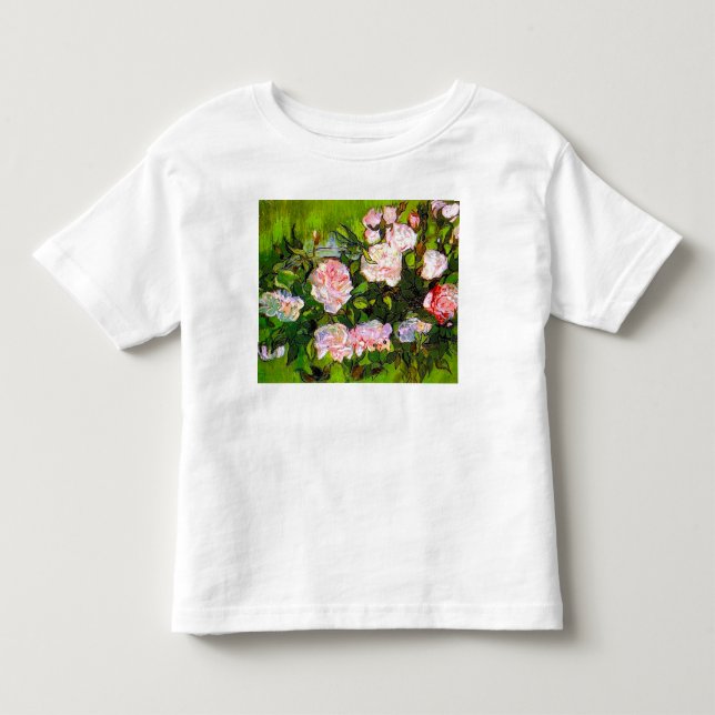 Van Gogh Still Life with Pink Roses Toddler T-shirt (Front)