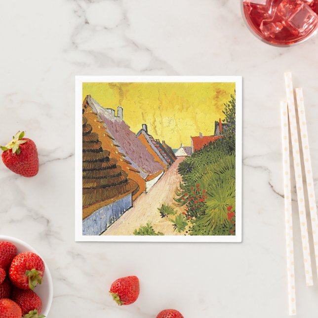Van Gogh - Street in Saintes-Maries, Napkins (Insitu)