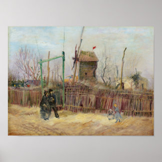 Van Gogh Street Scene in Montmartre  Poster