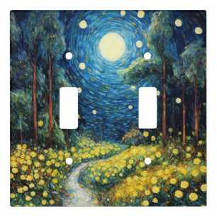 Van Gogh Style Art Light Switch Cover