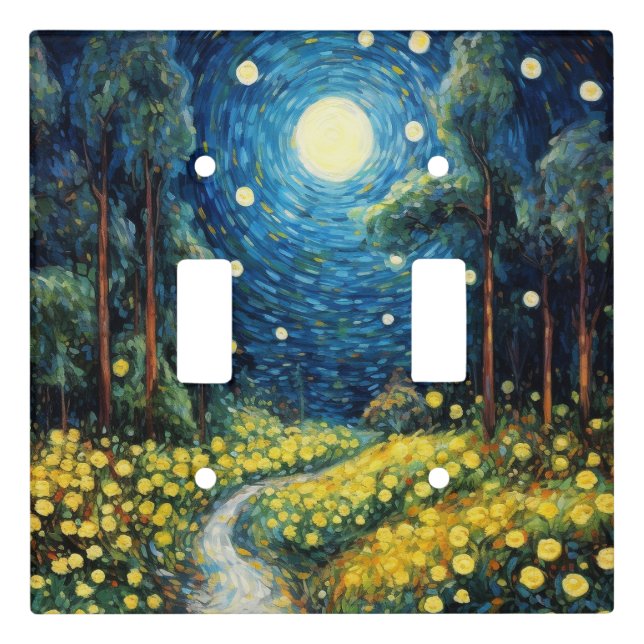 Van Gogh Style Art Light Switch Cover (Front)
