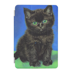 Van Gogh Style Black Kitten iPad Mini Cover