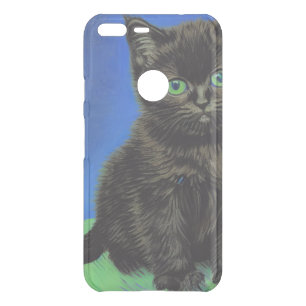 Van Gogh Style Black Kitten Uncommon Google Pixel XL Case
