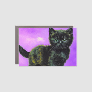 Van Gogh Style Cat Car Magnet