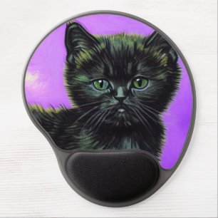 Van Gogh Style Cat Gel Mouse Pad