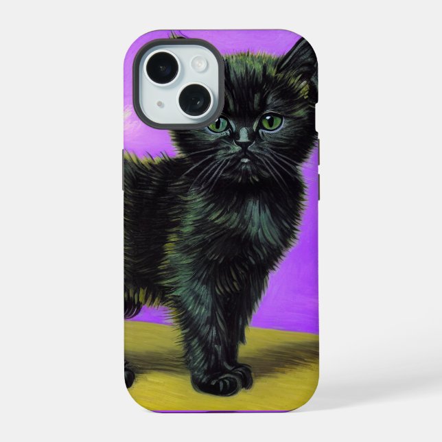 Van Gogh Style Cat Iphone Case (Back)