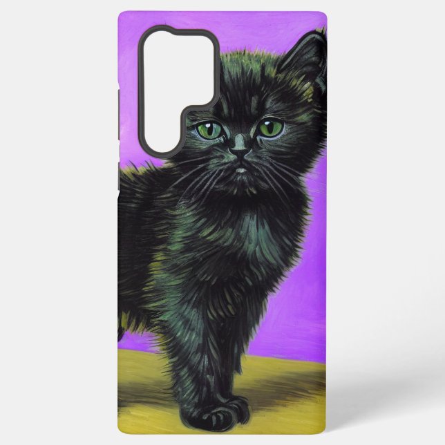 Van Gogh Style Cat Samsung Galaxy Case (Back)