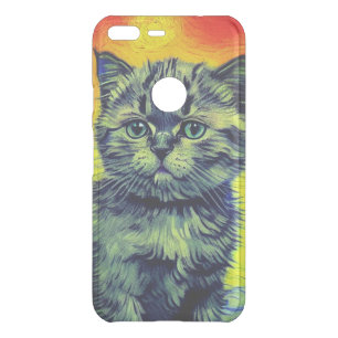 Van Gogh Style Cat Sunset Beach Uncommon Google Pixel XL Case