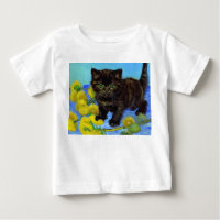 Van Gogh Style Cat with Sunflowers