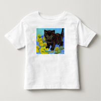 Van Gogh Style Cat with Sunflowers