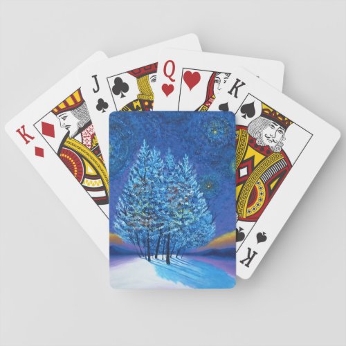 Van Gogh Style Christmas Playing Cards