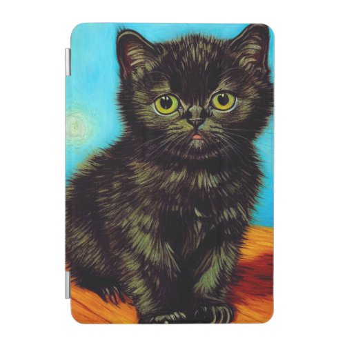 Van Gogh Style Pouting Kitten iPad Mini Cover